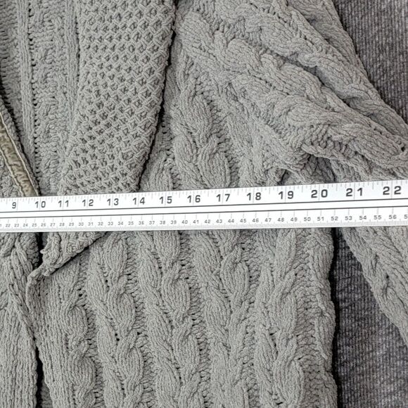 POL Cardigan Sweater Womens Small Sage Green Chunky Cozy Knit Shawl Collar - Picture 6 of 13
